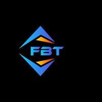 fbt astratto tecnologia logo design su bianca sfondo. fbt creativo iniziali lettera logo concetto. vettore