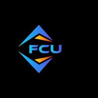 fcu astratto tecnologia logo design su bianca sfondo. fcu creativo iniziali lettera logo concetto. vettore
