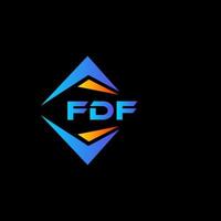 fdf astratto tecnologia logo design su bianca sfondo. fdf creativo iniziali lettera logo concetto. vettore