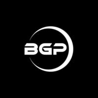 bgp lettera logo design nel illustrazione. vettore logo, calligrafia disegni per logo, manifesto, invito, eccetera.