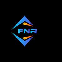 fnr astratto tecnologia logo design su nero sfondo. fnr creativo iniziali lettera logo concetto. vettore