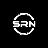 srn lettera logo design nel illustrazione. vettore logo, calligrafia disegni per logo, manifesto, invito, eccetera.