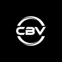 cbv lettera logo design nel illustrazione. vettore logo, calligrafia disegni per logo, manifesto, invito, eccetera.