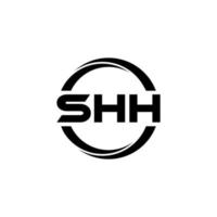 shh lettera logo design nel illustrazione. vettore logo, calligrafia disegni per logo, manifesto, invito, eccetera.