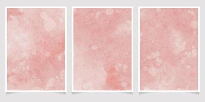 pallido rosa acquerello bagnato lavare spruzzo 5x7 invito carta sfondo modello collezione vettore