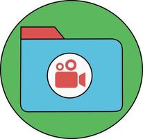 video telecamera icona vettore illustrazione
