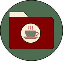 tazza di caffè icona nel cartella vettore
