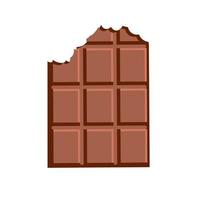semplice latte cioccolato bar grande dimensione di emoji cibo vettore