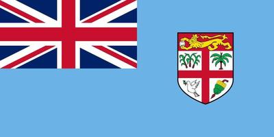 fiji bandiera semplice illustrazione per indipendenza giorno o elezione vettore