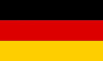 bandiera della germania semplice illustrazione per il giorno dell'indipendenza o l'elezione vettore
