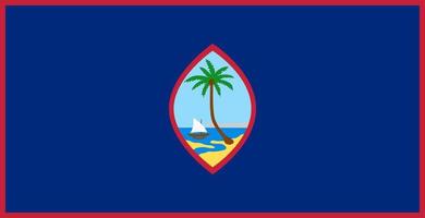 Guami bandiera semplice illustrazione per indipendenza giorno o elezione vettore