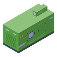 verde Generatore icona isometrico vettore. energia energia vettore