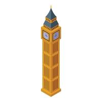 Londra Torre icona isometrico vettore. Inghilterra città vettore