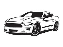 auto silhouette illustrazione vettore