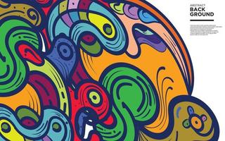 colorato astratto scarabocchio sfondo vettore arte