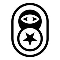 illuminati simbolo estetico tatto design vettore
