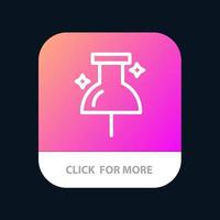 Posizione navigazione perno mobile App pulsante androide e ios linea versione vettore