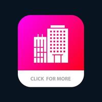 Hotel edificio casa servizio mobile App icona design vettore