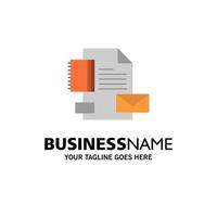 il branding marca attività commerciale azienda identità attività commerciale logo modello piatto colore vettore
