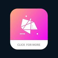 astratto effetti grafica movimento speciale mobile App pulsante androide e ios glifo versione vettore