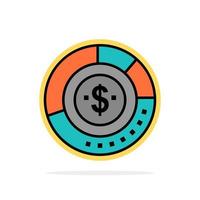 diagramma analisi bilancio grafico finanza finanziario rapporto statistica astratto cerchio sfondo piatto colore icona vettore
