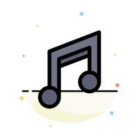 App di base design mobile musica astratto piatto colore icona modello vettore