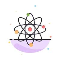 atomo energia energia laboratorio attività commerciale logo modello piatto colore vettore