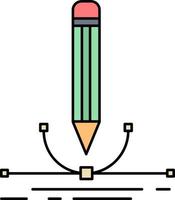 illustrazione design penna grafico disegnare piatto colore icona vettore