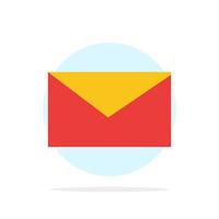 posta e-mail scuola astratto cerchio sfondo piatto colore icona vettore
