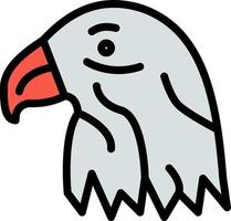animale uccello aquila Stati Uniti d'America attività commerciale logo modello piatto colore vettore