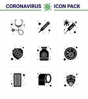 covid19 corona virus contaminazione prevenzione blu icona 25 imballare come come medicina sciroppo vaccino pillole medico virale coronavirus 2019 nov malattia vettore design elementi