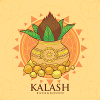 Illustrazione di rame Kalash vettore