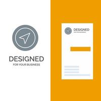 Posizione carta geografica pointer perno grigio logo design e attività commerciale carta modello vettore