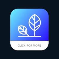 terra eco ambiente foglia natura mobile App pulsante androide e ios linea versione vettore