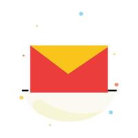 posta e-mail scuola astratto piatto colore icona modello vettore