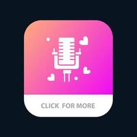 parlando amore sposato nozze mobile App pulsante androide e ios glifo versione vettore