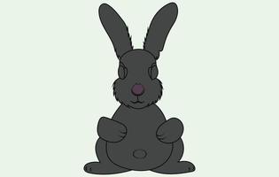 vettore cartone animato coniglio.