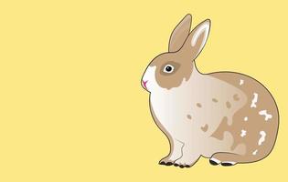 vettore cartone animato coniglio.