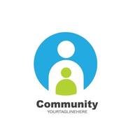 leadership, comunità, sociale e azienda logo icona vettore