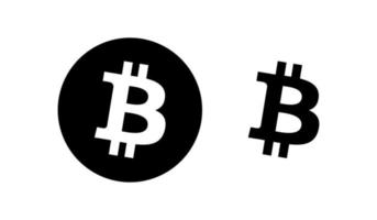 bitcoin logo vettore, bitcoin icona gratuito vettore