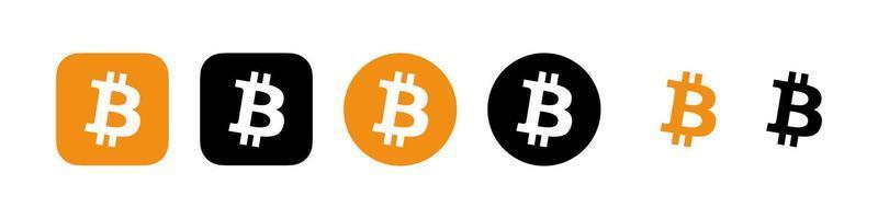 bitcoin logo vettore, bitcoin icona gratuito vettore