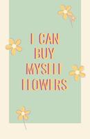 io può acquistare me stessa fiori saluto carta, manifesto, premio vettore
