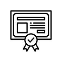 certificato icona per il tuo sito web disegno, logo, app, ui. vettore