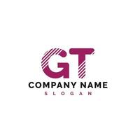 gt lettera logo design. gt lettera logo vettore illustrazione - vettore