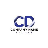 CD lettera logo design. CD lettera logo vettore illustrazione - vettore