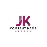 jk lettera logo design. jk lettera logo vettore illustrazione - vettore