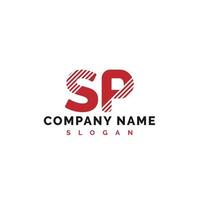 sp lettera logo design. sp lettera logo vettore illustrazione - vettore