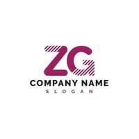 zg lettera logo design. zg lettera logo vettore illustrazione - vettore