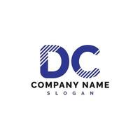 dc lettera logo design. dc lettera logo vettore illustrazione - vettore