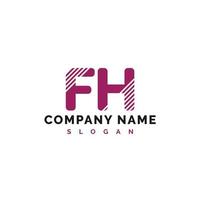 fh lettera logo design. fh lettera logo vettore illustrazione - vettore